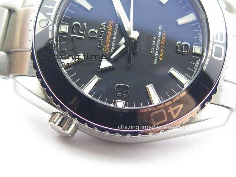 1225 Planet Ocean 2016 43.5mm SS Black Bezel BP 1:1 Best Edition Black Dial On SS Bracelet A WellDesigned 8195